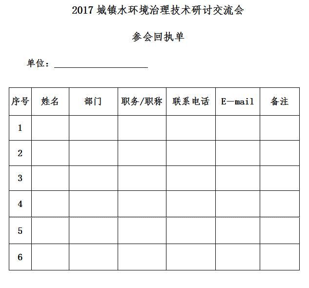 關于舉辦2017城鎮(zhèn)水環(huán)境治理技術研討交流會的通知